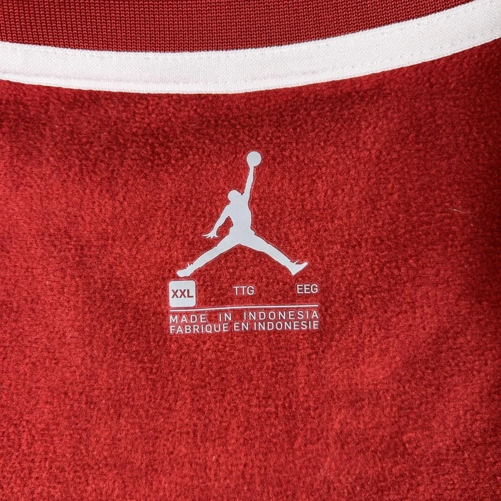 Oklahoma Sooners Sweatshirt Mens 2XL Red NCAA Basketball Jordan 1/4 Zip Pullover
